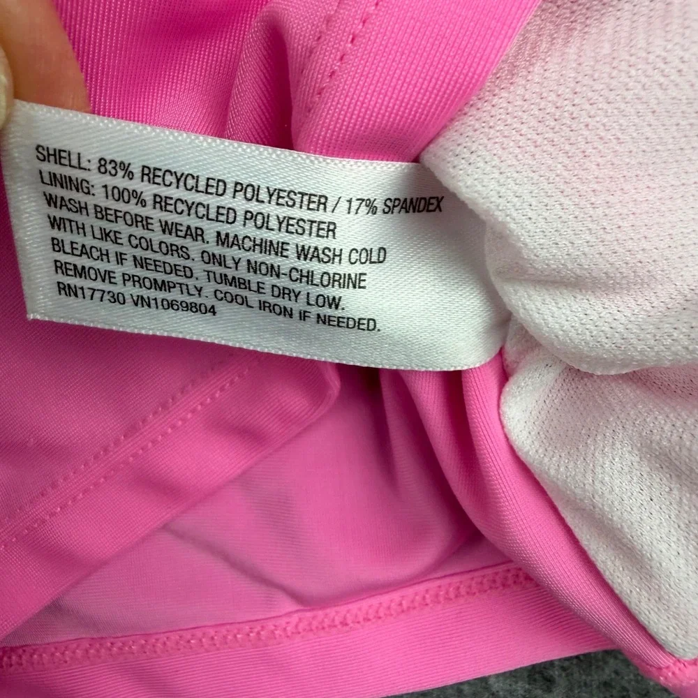 Cat & Jack Rash Guard Kids 3T Pink Happy Little Sunshine Long‎ Sleeve Swim Top